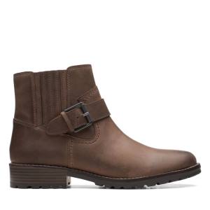 Botine Clarks Clarkwell Curea Dama Maro Inchis | CLK479BDY