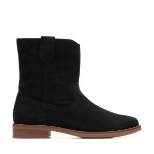 Botine Clarks Memi Mid-High Dama Negrii | CLK231MFL