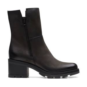 Botine Clarks Odollo Zip Dama Negrii | CLK837VAE