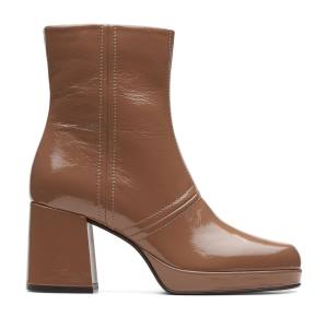 Botine Clarks Pique Zip Dama Maro Deschis | CLK280LUI