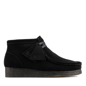 Botine Clarks Wallabee Boot Dama Negrii | CLK937BNP