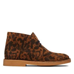 Cizme De Desert Clarks Desert Boot 2 Dama Leopard | CLK689BYT