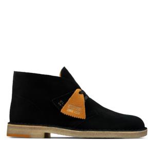 Cizme De Desert Clarks Desert Boot Barbati Negrii | CLK482QJH