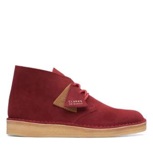 Cizme De Desert Clarks Desert Coal Barbati Rosii | CLK910ZOJ