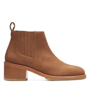 Cizme cu Toc Clarks Cologne Top Dama Maro Deschis | CLK496NRI