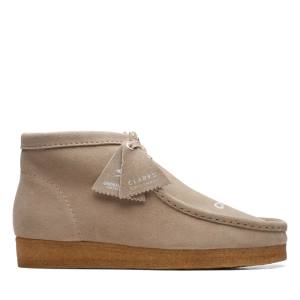 Ghete Casual Clarks Wallabee Barbati Bej | CLK327QIX