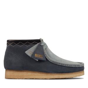 Ghete Casual Clarks Wallabee Boot Barbati Albastri | CLK409PKS