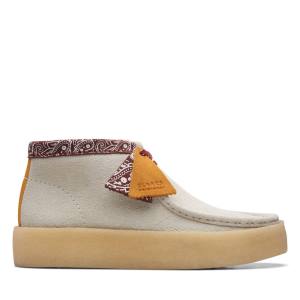 Ghete Casual Clarks Wallabee Cup Barbati Albi | CLK590RAD