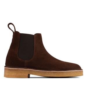 Originals Ghete Clarks Desert Chelsea 2 Barbati Ciocolata | CLK706AWQ