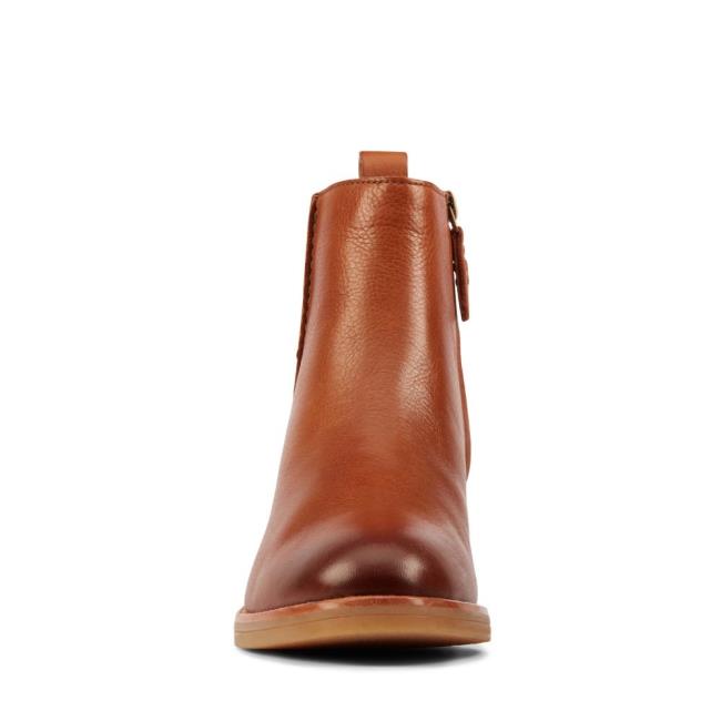 Botine Clarks Cologne Zip Dama Maro Inchis | CLK491ETD