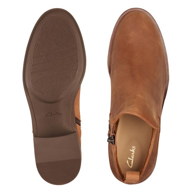 Botine Clarks Memi Zip Dama Maro Inchis | CLK450IFE