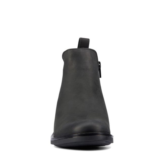 Botine Clarks Memi Zip Dama Negrii | CLK870VHM