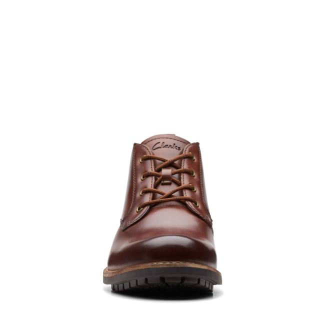 Botine Clarks Westcombe Mid-High Barbati Maro | CLK790DGO