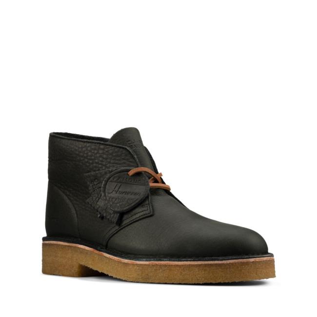 Cizme De Desert Clarks Desert Boot 221 Barbati Negrii Bej | CLK680QHK