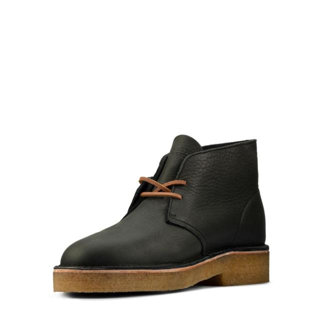 Cizme De Desert Clarks Desert Boot 221 Barbati Negrii Bej | CLK680QHK