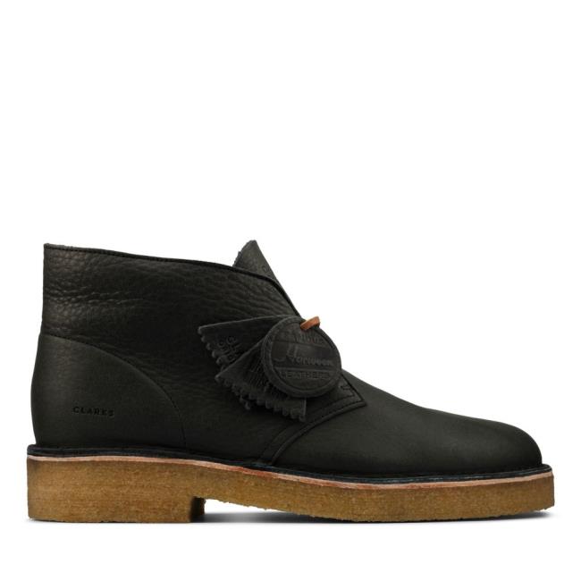 Cizme De Desert Clarks Desert Boot 221 Barbati Negrii Bej | CLK680QHK