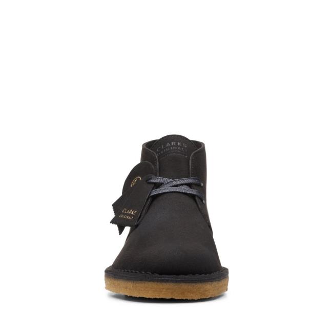 Cizme De Desert Clarks Desert Boot Barbati Negrii | CLK089YWX