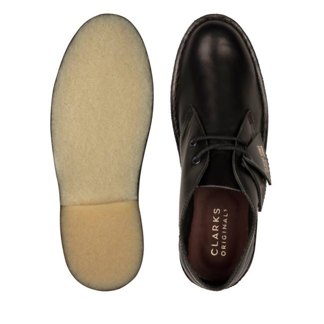 Cizme De Desert Clarks Desert Boot Clasici Barbati Negrii | CLK135NOV