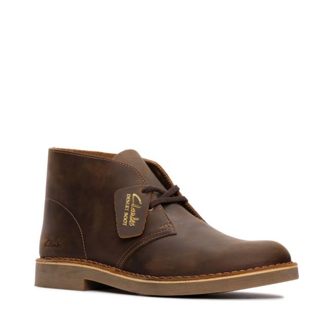 Cizme De Desert Clarks Desert Boot Clasici Evo Barbati Beeswax Leather | CLK164BNX