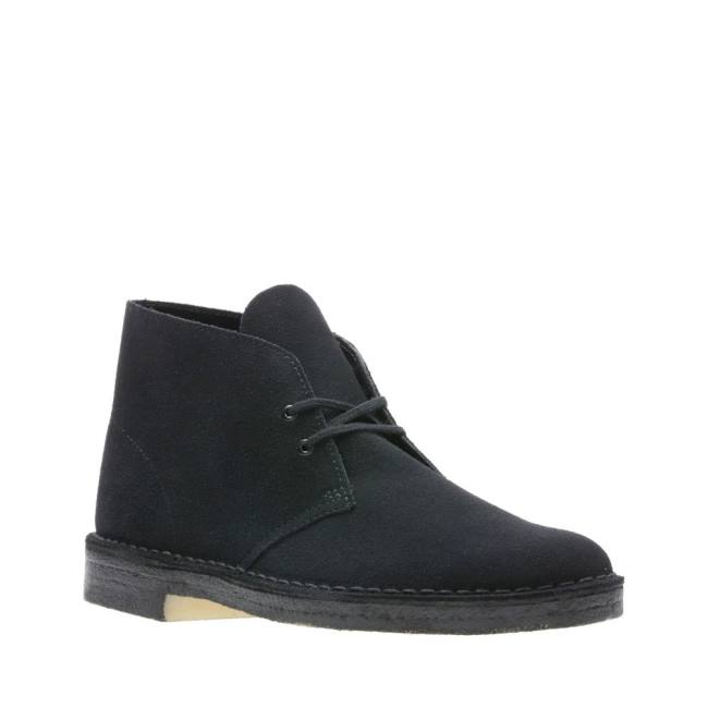 Cizme De Desert Clarks Desert Boot Clasici Barbati Negrii | CLK495ULN