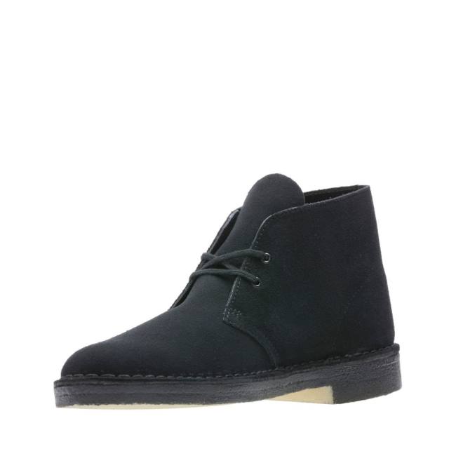 Cizme De Desert Clarks Desert Boot Clasici Barbati Negrii | CLK495ULN