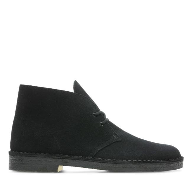 Cizme De Desert Clarks Desert Boot Clasici Barbati Negrii | CLK495ULN