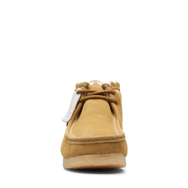 Ghete Casual Clarks Wallabee Barbati Kaki | CLK904SXZ