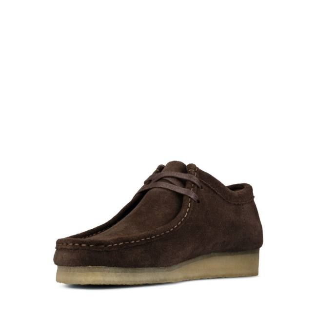 Ghete Casual Clarks Wallabee Barbati Maro Inchis | CLK578MCY