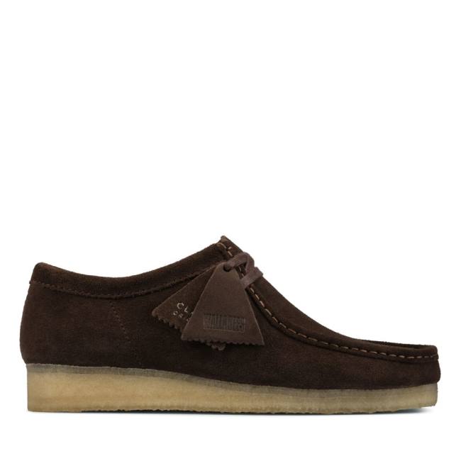 Ghete Casual Clarks Wallabee Barbati Maro Inchis | CLK578MCY