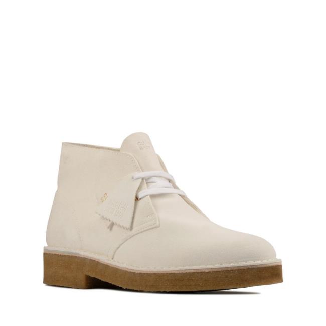 Originals Ghete Clarks Desert Boot 221 Barbati Albi | CLK801PAK