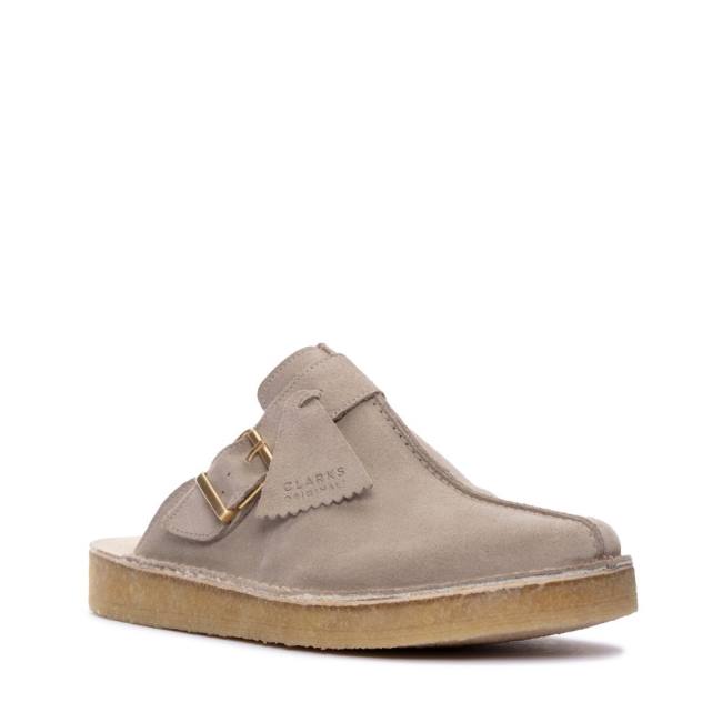 Papuci Clarks Trek Mule Dama Gri | CLK378MTF